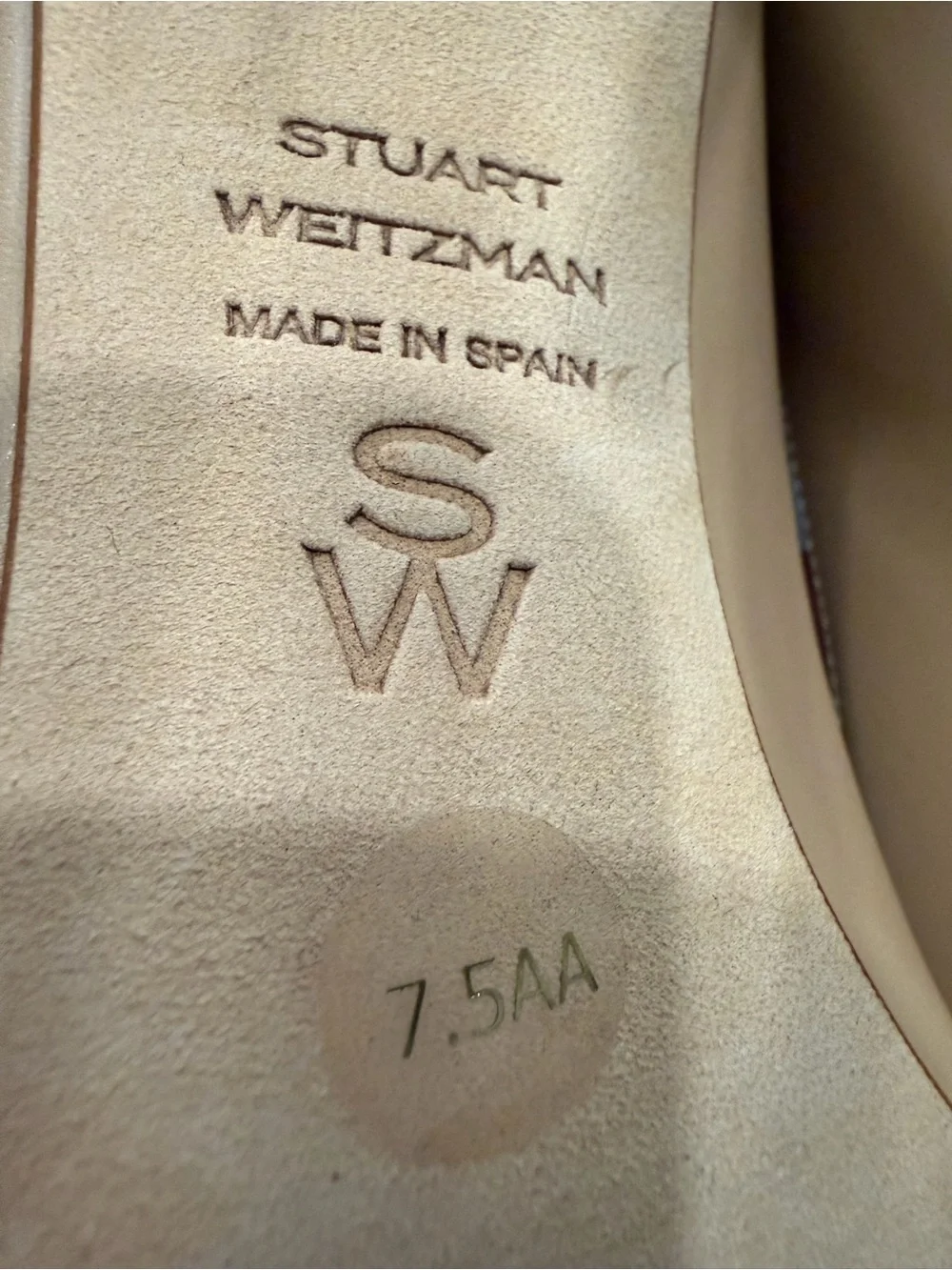 Stuart Weitzman Stuart Power 7.5 Leather Pumps